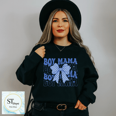 Boy Mama- Blue Bow