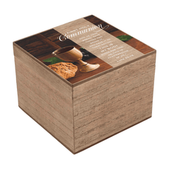 Communion Keepsake Box With Scripture - 4X4 Inches