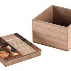 Communion Keepsake Box With Scripture - 4X4 Inches