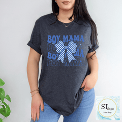 Boy Mama- Blue Bow