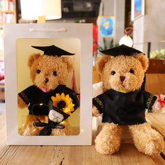 Dr. Bear Plush Toy with Doctor's Cap - Graduation Gift