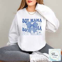 Boy Mama- Blue Bow