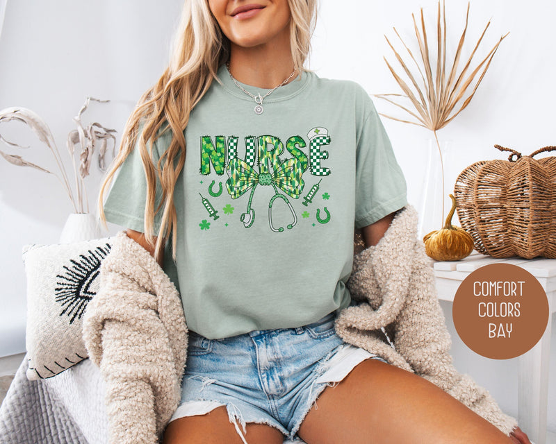Nurse St. Patrick's Day Comfort Colors Shirt