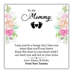 TRYNDI™ To My Mommy Floating Heart Necklace With Authentic Swarovski Crystals-2