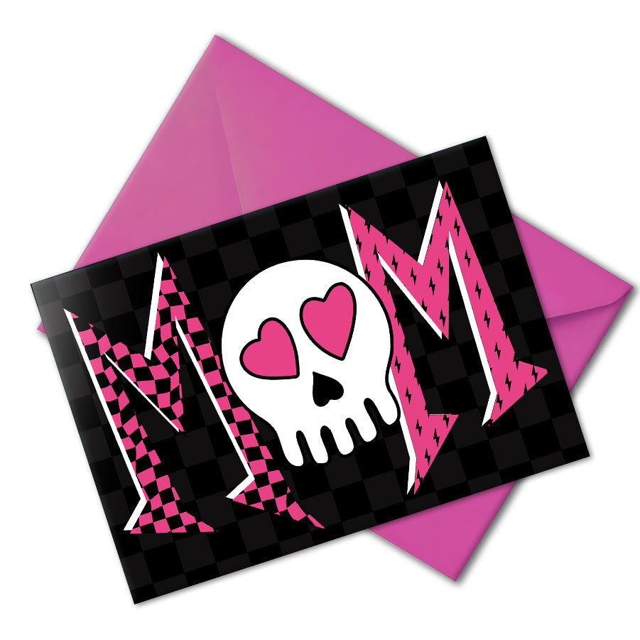 Emo Skull Mother's Day Card