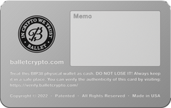 Ballet REAL Bitcoin Wallet - Mother’s Day Edition