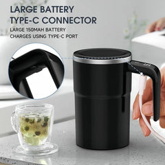 Coffee Self Mixing Mug Waterproof Food Safe Coffee Mug USB Rechargeable