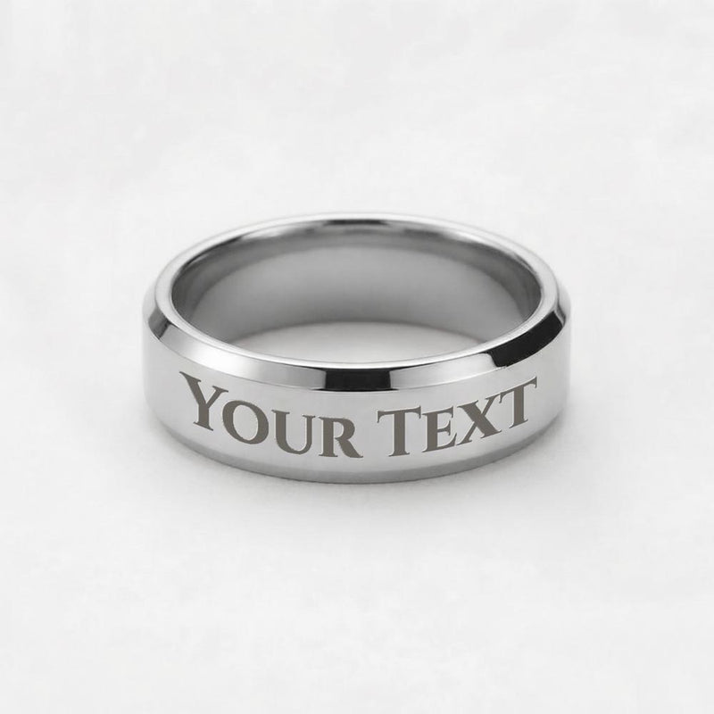 custom engraved men's ring