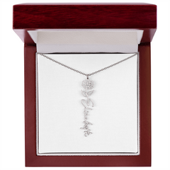 Flower Name Necklace
