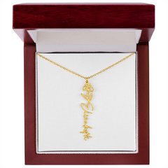 Flower Name Necklace