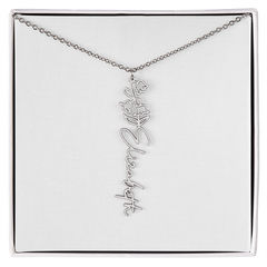 Flower Name Necklace
