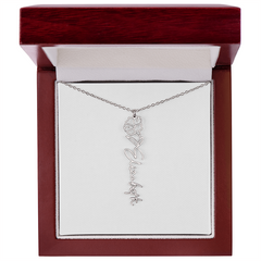 Flower Name Necklace