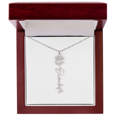 Flower Name Necklace