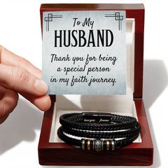Being Special - Mens Leather Bracelet