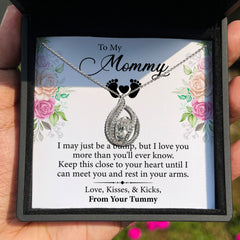 TRYNDI™ To My Mommy Birdcage Necklace With Authentic Swarovski Crystals-1